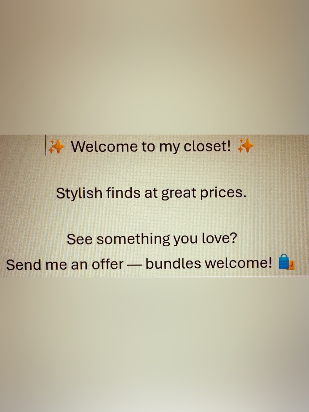 ✨✨WELCOME TO MY CLOSET✨✨